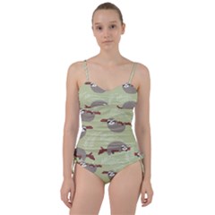 Sloths Pattern Design Sweetheart Tankini Set