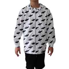 Freedom Concept Graphic Silhouette Pattern Kids  Hooded Windbreaker by dflcprintsclothing