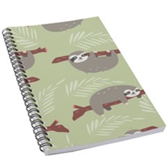 Sloths Pattern Design 5 5  X 8 5  Notebook