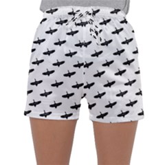 Freedom Concept Graphic Silhouette Pattern Sleepwear Shorts