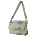 Sloths Pattern Design Full Print Messenger Bag (M) View1