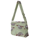 Sloths Pattern Design Full Print Messenger Bag (M) View2