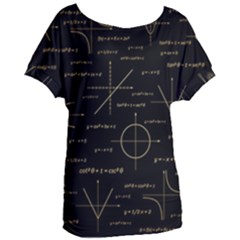 Abstract Math Pattern Women s Oversized Tee by Vaneshart