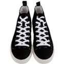 Abstract Math Pattern Men s Mid-Top Canvas Sneakers View1