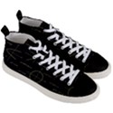 Abstract Math Pattern Men s Mid-Top Canvas Sneakers View3