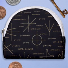 Abstract Math Pattern Horseshoe Style Canvas Pouch by Vaneshart