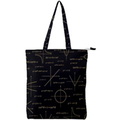 Abstract Math Pattern Double Zip Up Tote Bag by Vaneshart