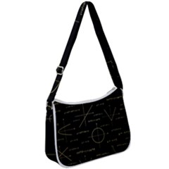 Abstract Math Pattern Zip Up Shoulder Bag by Vaneshart