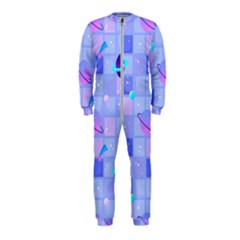 Seamless Pattern Pastel Galaxy Future Onepiece Jumpsuit (kids)