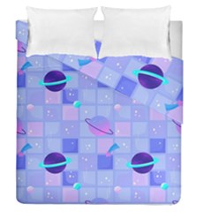 Seamless Pattern Pastel Galaxy Future Duvet Cover Double Side (queen Size) by Vaneshart