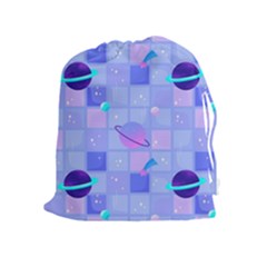 Seamless Pattern Pastel Galaxy Future Drawstring Pouch (xl)