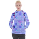 Seamless Pattern Pastel Galaxy Future Women s Hooded Pullover View1