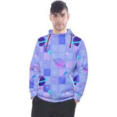 Seamless Pattern Pastel Galaxy Future Men s Pullover Hoodie by Vaneshart