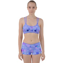 Seamless Pattern Pastel Galaxy Future Perfect Fit Gym Set by Vaneshart