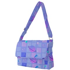 Seamless Pattern Pastel Galaxy Future Full Print Messenger Bag (s) by Vaneshart