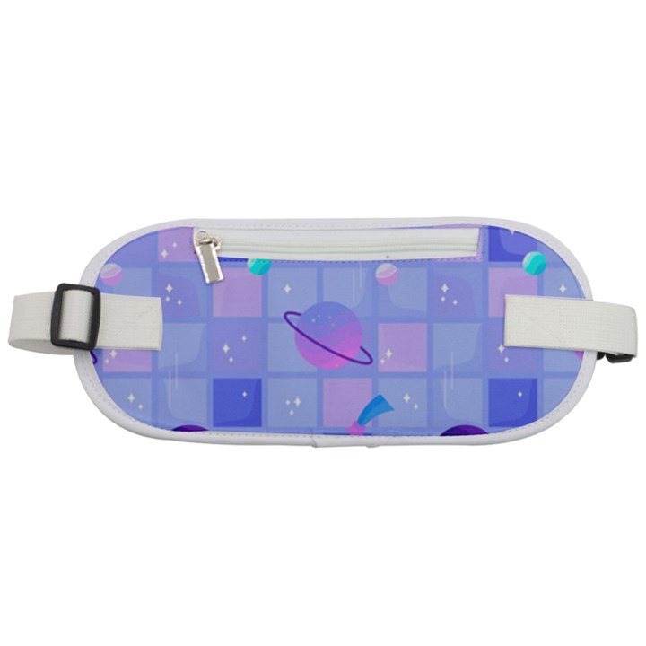 Seamless Pattern Pastel Galaxy Future Rounded Waist Pouch