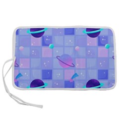 Seamless Pattern Pastel Galaxy Future Pen Storage Case (s)