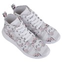 Cat With Bow Pattern Women s Lightweight High Top Sneakers View3