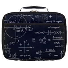 Mathematical Seamless Pattern With Geometric Shapes Formulas Full Print Lunch Bag