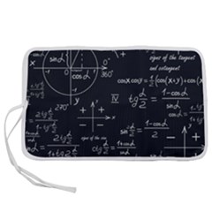 Mathematical Seamless Pattern With Geometric Shapes Formulas Pen Storage Case (l) by Vaneshart