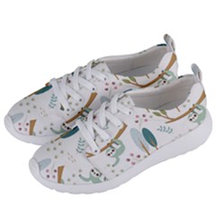 Pattern Sloth Woodland Women s Lightweight Sports Shoes by Vaneshart