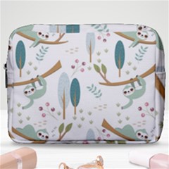 Pattern Sloth Woodland Make Up Pouch (large) by Vaneshart