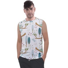 Pattern Sloth Woodland Men s Regular Tank Top by Vaneshart