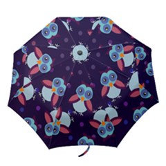 Owl Pattern Background Folding Umbrellas by Vaneshart