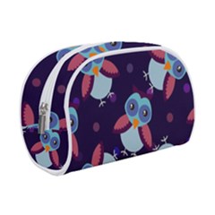 Owl Pattern Background Makeup Case (small) by Vaneshart