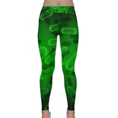 Green Rod Shaped Bacteria Classic Yoga Leggings by Vaneshart