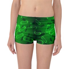 Green Rod Shaped Bacteria Reversible Boyleg Bikini Bottoms by Vaneshart