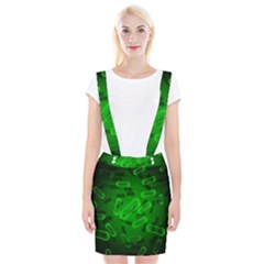 Green Rod Shaped Bacteria Braces Suspender Skirt by Vaneshart