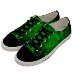 Green Rod Shaped Bacteria Men s Low Top Canvas Sneakers by Vaneshart