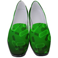 Green Rod Shaped Bacteria Women s Classic Loafer Heels by Vaneshart