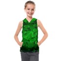 Green Rod Shaped Bacteria Kids  Sleeveless Hoodie View1