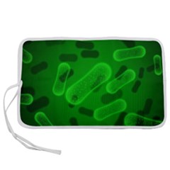 Green Rod Shaped Bacteria Pen Storage Case (m) by Vaneshart