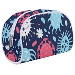 Seamless Pattern Microbes Virus Vector Illustration Makeup Case (medium)