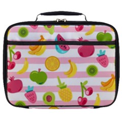 Tropical Fruits Berries Seamless Pattern Full Print Lunch Bag