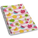 Tropical Fruits Berries Seamless Pattern 5.5  x 8.5  Notebook View1