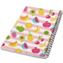 Tropical Fruits Berries Seamless Pattern 5.5  x 8.5  Notebook View2