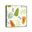 Seamless Tropical Pattern With Papaya Mini Canvas 4  x 4  (Stretched) View1