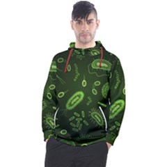 Bacteria Virus Seamless Pattern Inversion Men s Pullover Hoodie