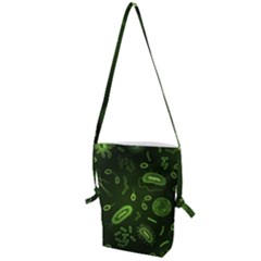 Bacteria Virus Seamless Pattern Inversion Folding Shoulder Bag by Vaneshart