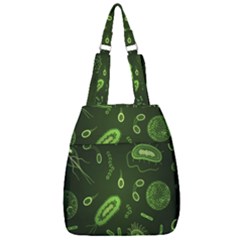 Bacteria Virus Seamless Pattern Inversion Center Zip Backpack by Vaneshart