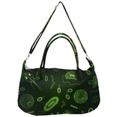 Bacteria Virus Seamless Pattern Inversion Removal Strap Handbag by Vaneshart