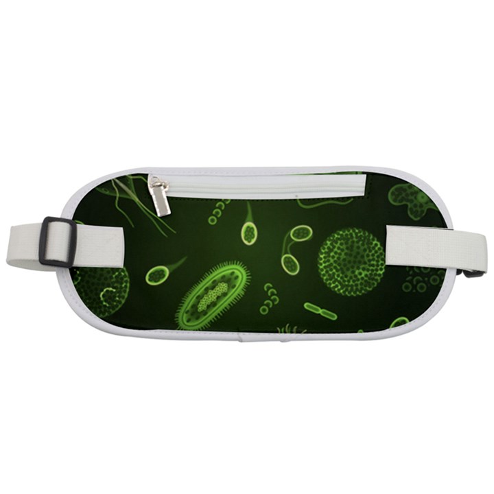 Bacteria Virus Seamless Pattern Inversion Rounded Waist Pouch