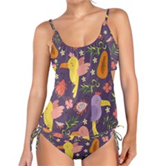 Exotic Seamless Pattern With Parrots Fruits Tankini Set by Vaneshart