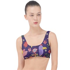 Exotic Seamless Pattern With Parrots Fruits The Little Details Bikini Top by Vaneshart