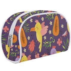 Exotic Seamless Pattern With Parrots Fruits Makeup Case (large) by Vaneshart