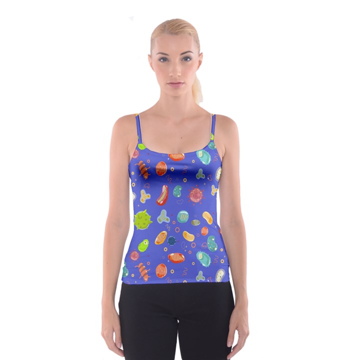 Virus Seamless Pattern Spaghetti Strap Top